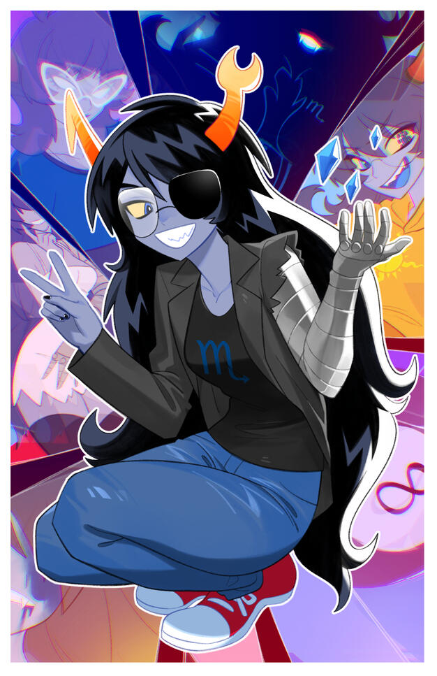Vriska Serket print illustration for Viz Media / HICU Vriska Serket print illustration for Viz Media / HICU
